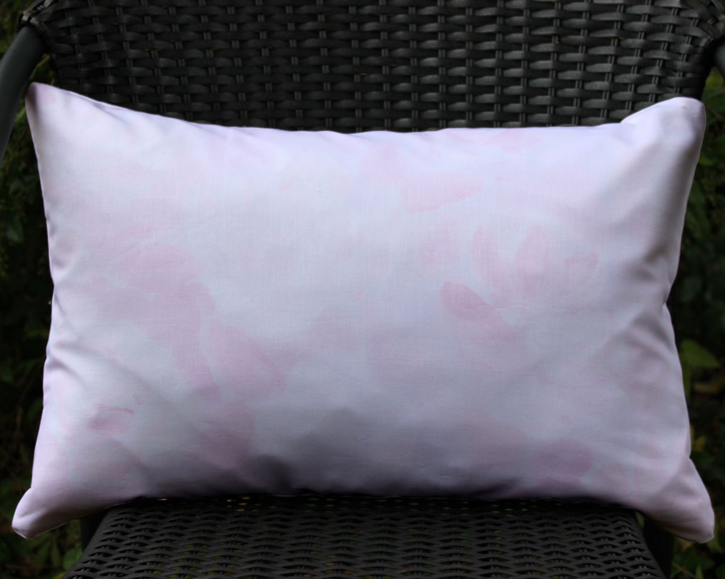 Pink Abstract Organic Cotton Throw Pillow Cover